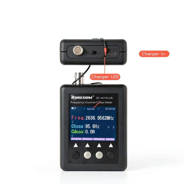 Surecom SF-401 PLUS Portable Frequency Counter with TCXO Accuracy-2