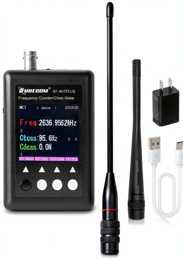 Surecom SF-401 PLUS Portable Frequency Counter with TCXO Accuracy-0