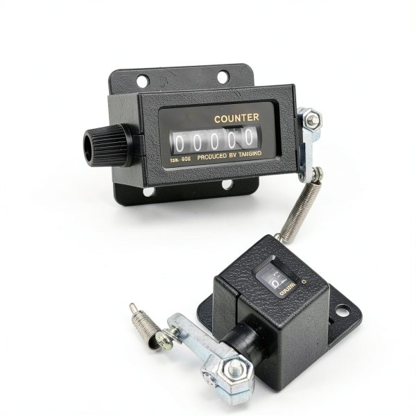 YIHAOSSING Mechanical Bale Counter 5‑Digit Glass Mirror Portable-8