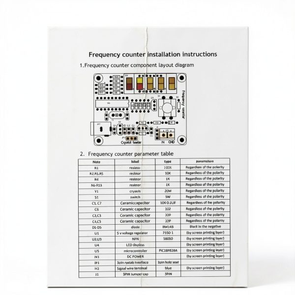Crystal Oscillator Tester Jiayouy Frequency Counter Durable DIY LED-3