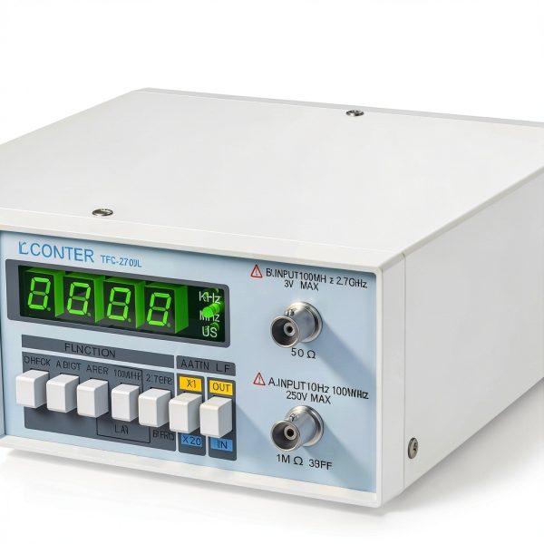 High Precision Frequency Counter, VQP 10HZ-2.7GHZ High Resolution Frequency Counter, Multifunctional Digital Frequency Meter, High Stability, 8-Digit LED Display, TFC2700L-2