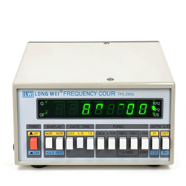 High Precision Frequency Counter, VQP 10HZ-2.7GHZ High Resolution Frequency Counter, Multifunctional Digital Frequency Meter, High Stability, 8-Digit LED Display, TFC2700L-3