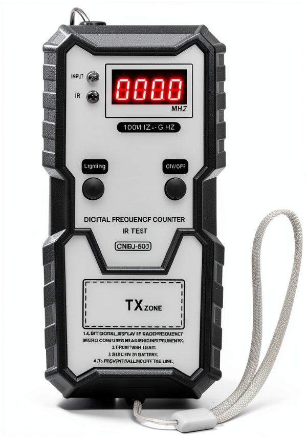 Remote Key Frequency Tester, 100MHZ to 1GHZ Infrared Remote Control Meter, Portable Key Fob Digital Counter for Access Control-0